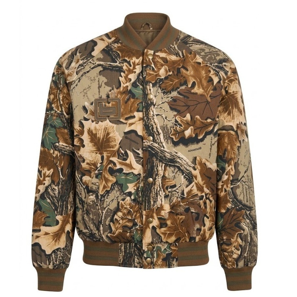 Banded Mens Camo Bomber Jacket Advantage Timber Quilted Hunting Coat Med - AC